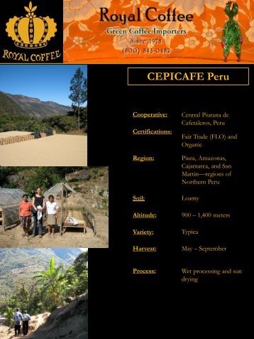 CEPICAFE Peru - Royal Coffee, Inc.