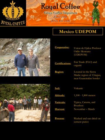 Mexico UDEPOM - Royal Coffee, Inc.