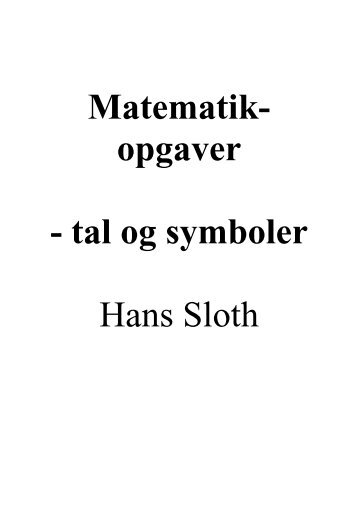 Matematikopgaver t&s.pdf - Horsens HF og VUC