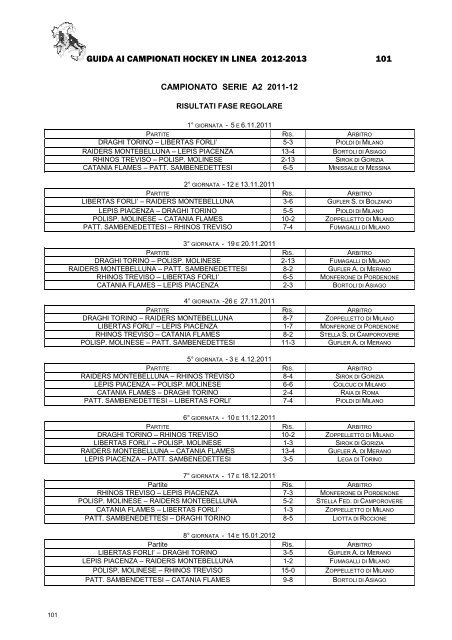 HL GUIDA CAMPIONATI 2012-2013