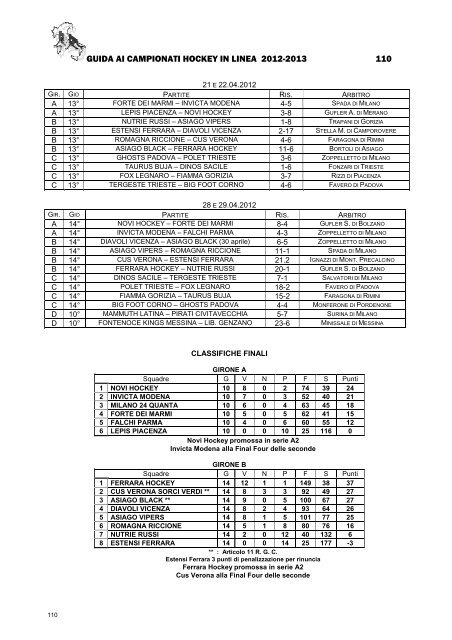 HL GUIDA CAMPIONATI 2012-2013