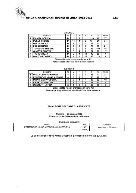 HL GUIDA CAMPIONATI 2012-2013