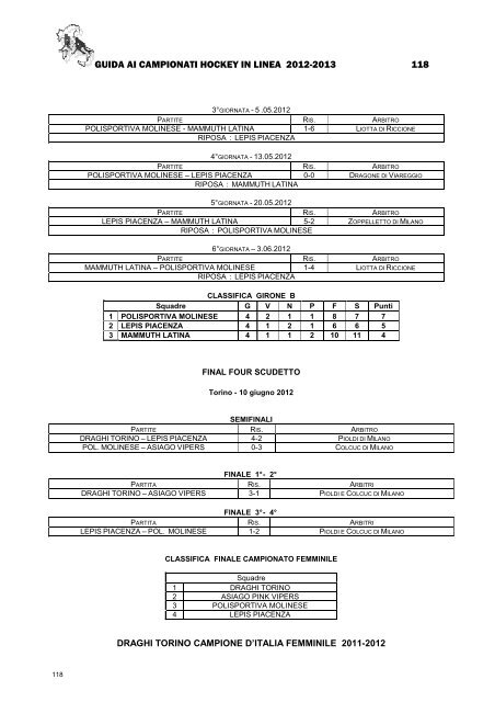 HL GUIDA CAMPIONATI 2012-2013