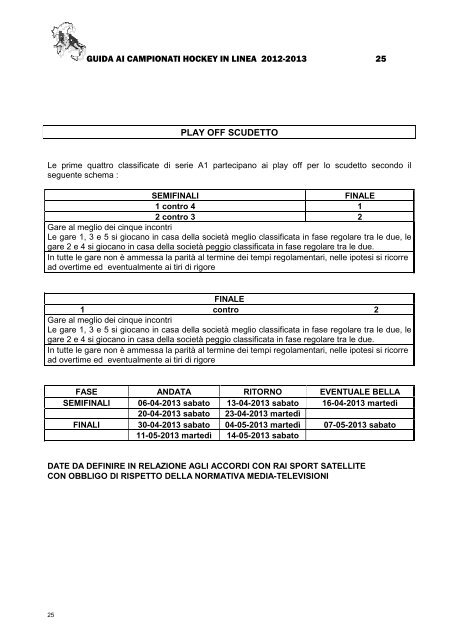 HL GUIDA CAMPIONATI 2012-2013