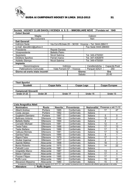 HL GUIDA CAMPIONATI 2012-2013