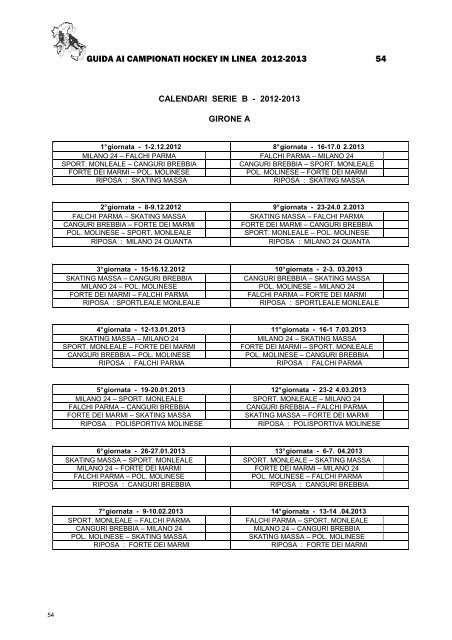 HL GUIDA CAMPIONATI 2012-2013