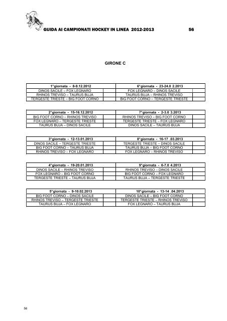 HL GUIDA CAMPIONATI 2012-2013