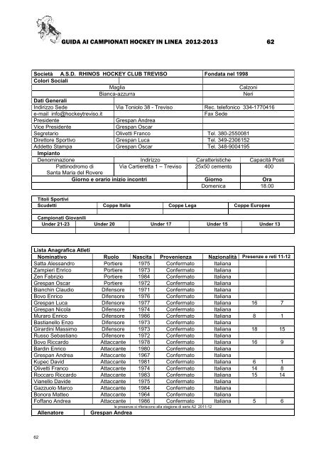 HL GUIDA CAMPIONATI 2012-2013