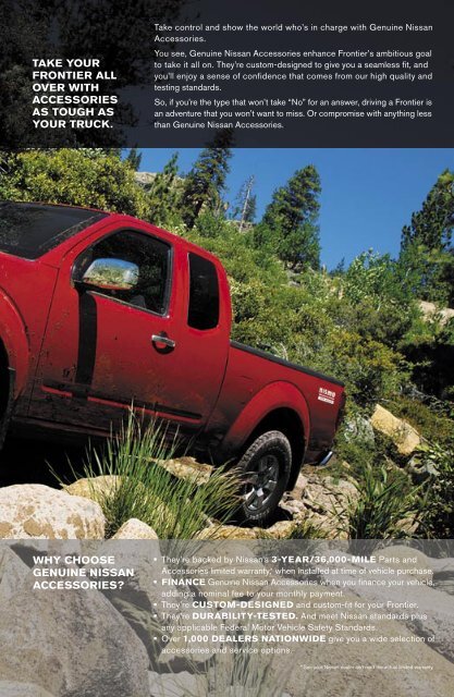 nissan frontier accessories