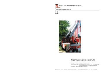 Nachrüstung Brandschutz - Archilab Architekturbüro