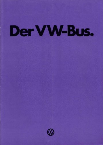 Den VW-Bus haben. - veeDUB