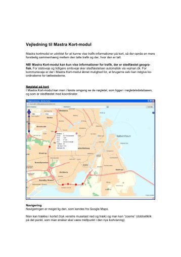 Vejledning til Mastra Kort-modul - kMastra