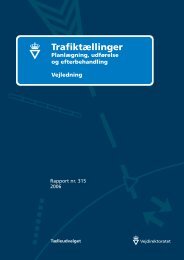 Trafiktællinger. Planlægning, udførelse og ... - Vejdirektoratet