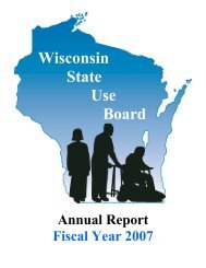 Wisconsin State Use Board - VendorNet