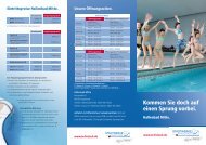 SWI Flyer Schwimmbäder - VerbAgentur