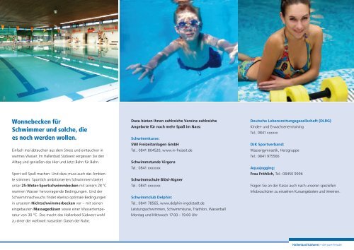 SWI Flyer Schwimmbäder - VerbAgentur