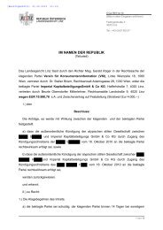 IM NAMEN DER REPUBLIK - Verbraucherrecht.at