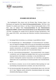 IM NAMEN DER REPUBLIK - Verbraucherrecht.at