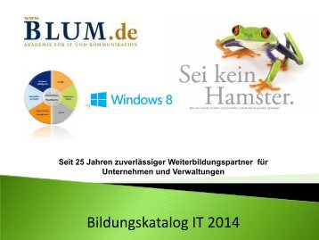Katalog IT Seminare 2014