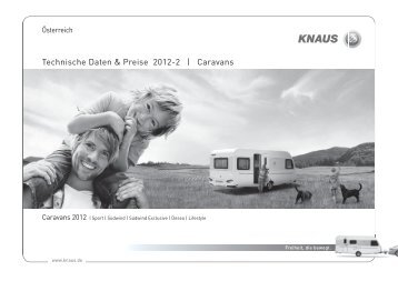 Technische Daten & Preise 2012-2 | Caravans - Gebetsroither