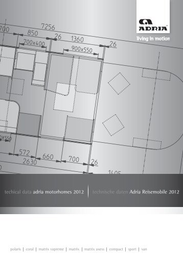 techical data adria motorhomes 2012 technische daten Adria ...