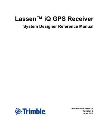 Lassen™ iQ GPS - GPSd