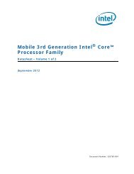 Mobile 3rd Generation Intel® Core™ Processor Family Datasheet ...