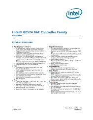 Intel 82574L Datasheet - VersaLogic Corporation