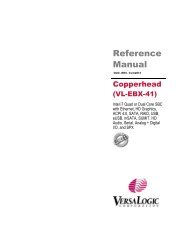 EBX-37 Reference Manual - VersaLogic Corporation