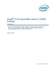 Intel(R) I/O Controller Hub 9 (ICH9) Family Datasheet - ESCA