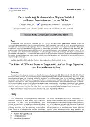 The Effect of Different Doses of Oregano Oil on Corn Silage ...