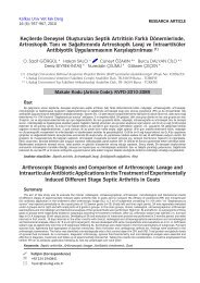 Arthroscopic Diagnosis and Comparison of Arthroscopic Lavage ...