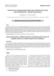 Genetic Parameters of Milk Production and Reproduction Traits of ...