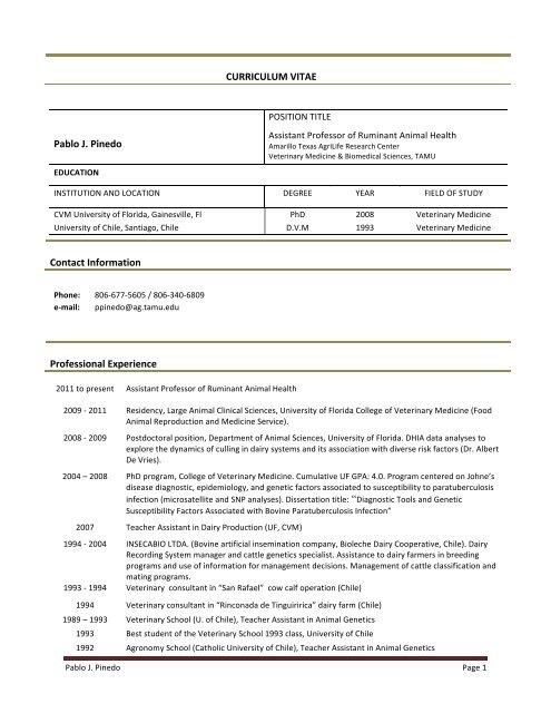 Uf Cvm Curriculum Map Curriculum Vitae - College Of Veterinary Medicine