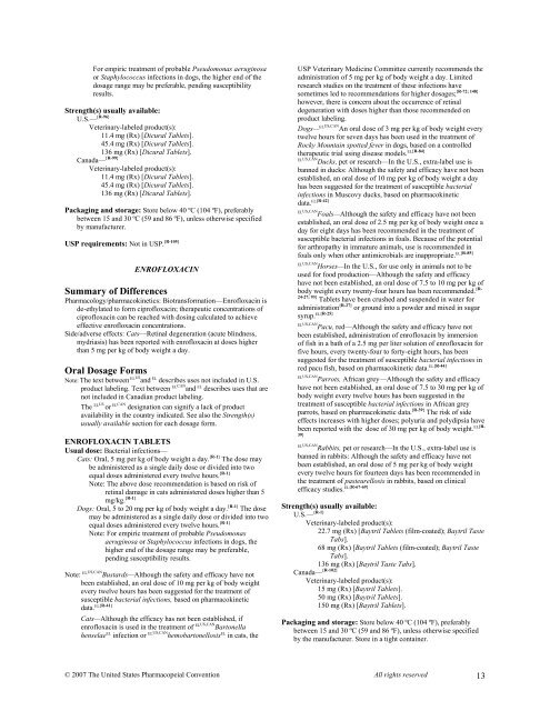 FLUOROQUINOLONES (Veterinary—Systemic) - College of ...