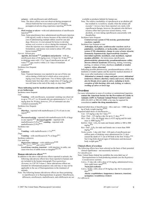 FLUOROQUINOLONES (Veterinary—Systemic) - College of ...