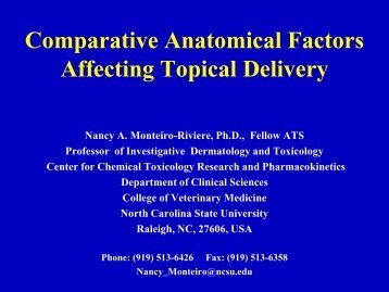 Monteiro-Riviere NA - College of Veterinary Medicine