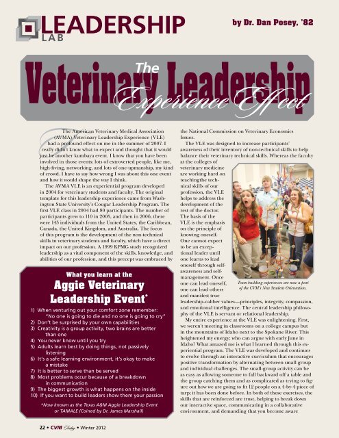 Download PDF - College of Veterinary Medicine - Texas A&M ...