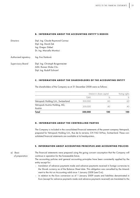 výročná správa annual report 2008