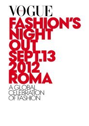 Punti Vendita, eventi, prodotti VFNO 2012 ROMA - Vogue Fashion's ...