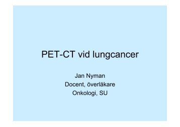 PET-CT vid lungcancer