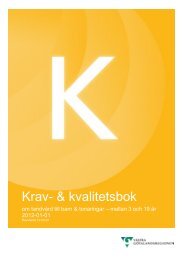 Krav- & kvalitetsbok - Västra Götalandsregionen