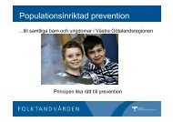 Populationsinriktad prevention - Västra Götalandsregionen