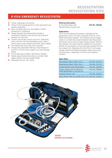 R-VIVA EMERGENCY RESUSCITATOR - Victor Technologies