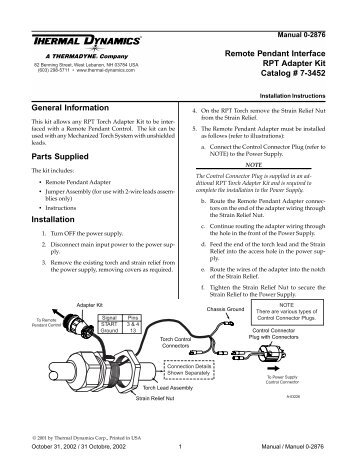 2876 Manual Page - Victor Technologies