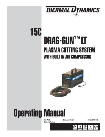 Thermal Dynamics 15C Drag-Gun LT Operating Manual_(4965)