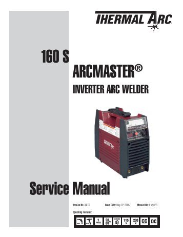 Thermal Arc ArcMaster 160 S Service Manual_(0-4937B) - Victor ...
