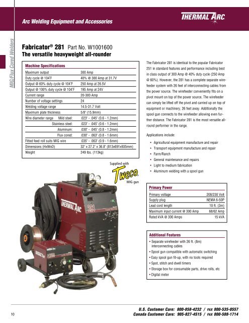 GENERAL WELDING PRODUCTS CATALOG - Victor Technologies