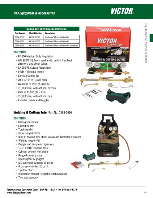 GENERAL WELDING PRODUCTS CATALOG - Victor Technologies