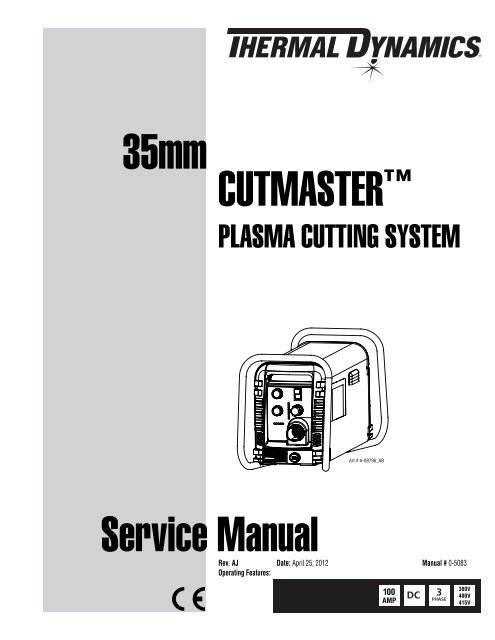 Thermal Dynamics CutMaster 35mm Service Manual_(0-5083_AJ